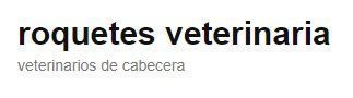 Roquetes Veterinaria